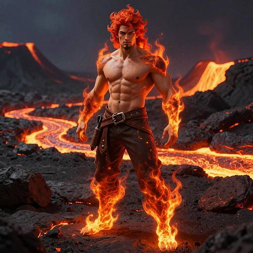 Reckless Flame Mage in Volcanic Plains