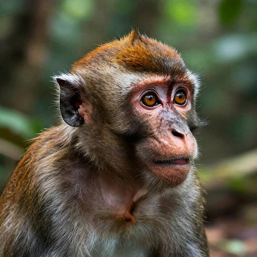 Playful Monkey Close-Up Portrait