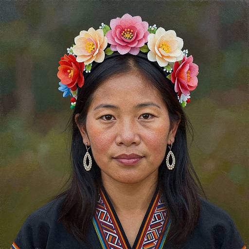 Aboriginal Taiwanese Amis Woman Portrait