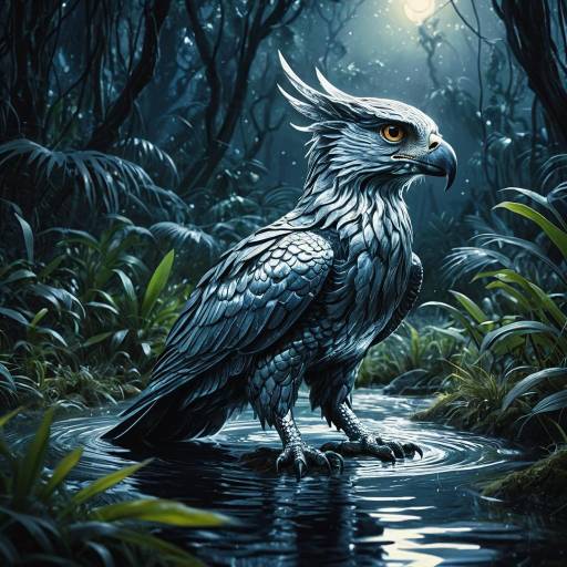 Ethereal Liquid Silver Ocelotl in Jungle Ethereal Liquid Silver Ocelotl in Jungle