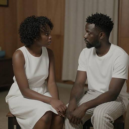 Intimate Moments in a Dimly Lit Room