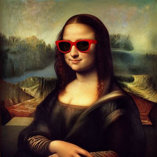 Digital mashup of Leonardo da Vinci's 