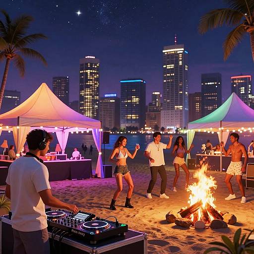 GTA VI Beach Nightlife Party Scene