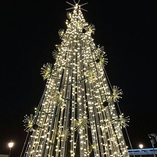 Tree Effect with Wrapped Lights