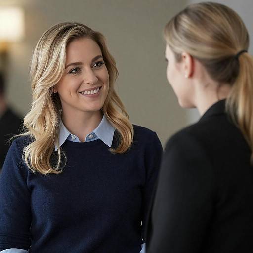 Warm Close-Up Portrait of Two Women