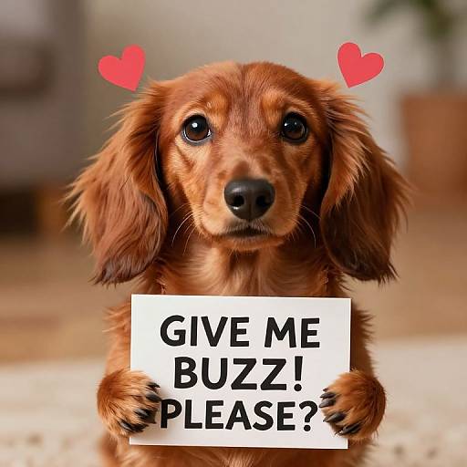 Cinematic Kaninchen Dachshund Pleading