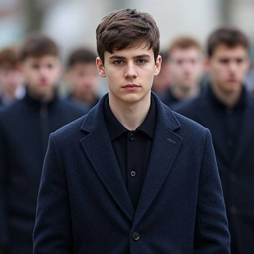 Realistic Male Portrait in Coat