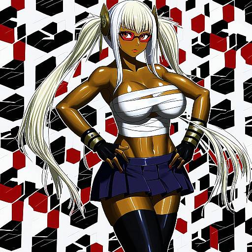 Illustration of Musashi kai (kancolle), kantai collection in the style of Nicoby