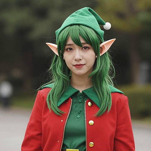 Jovi The Elf Costume Red Green