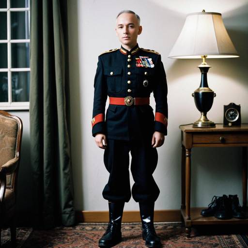 Portrait of a Solo Male in Military Uniform