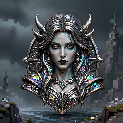 Gothic Neurok Familiar Metal Trinket