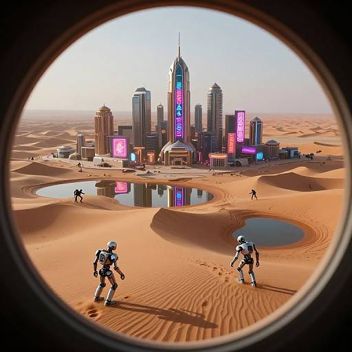 Surreal Futuristic Desert Dreamscape