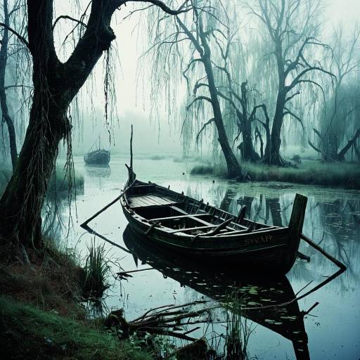 Mysterious Enchanted Swamp Scene