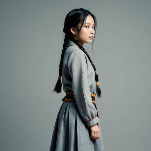 Asian Woman in Buchon Traditional Outfit