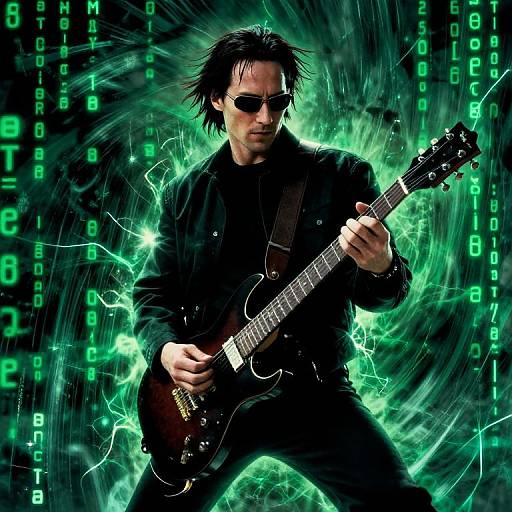 Keanu Reeves Matrix Guitar Storm