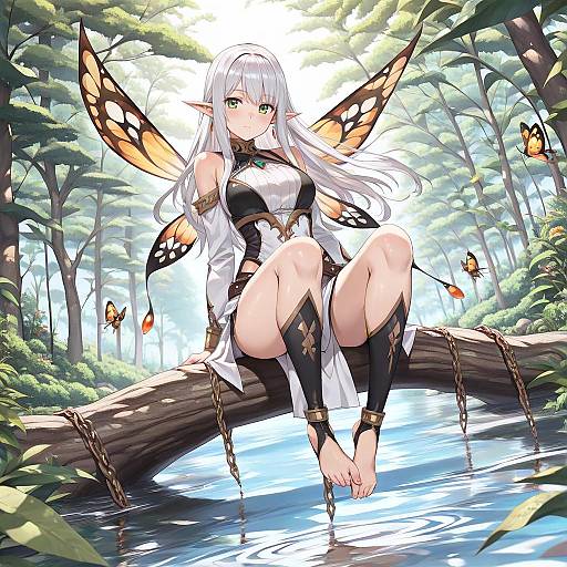 Detailed Elf Portrait in Nature