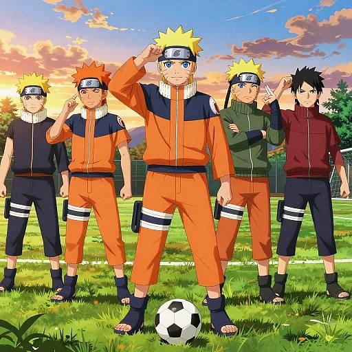 Naruto Leading Ninja Soccer Team