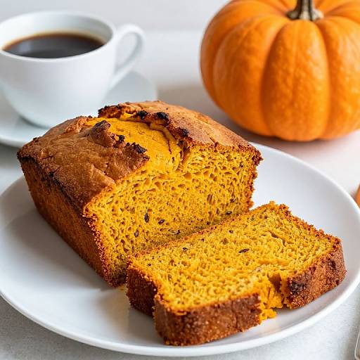 Cozy Autumn Pumpkin Bread Scene