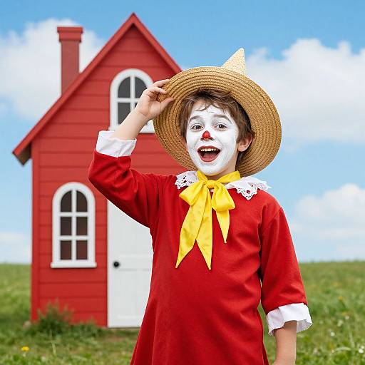 Child in Wizard of Oz Costume Outdoors