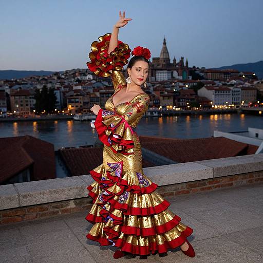 Graceful Fusion Dance at Dusk