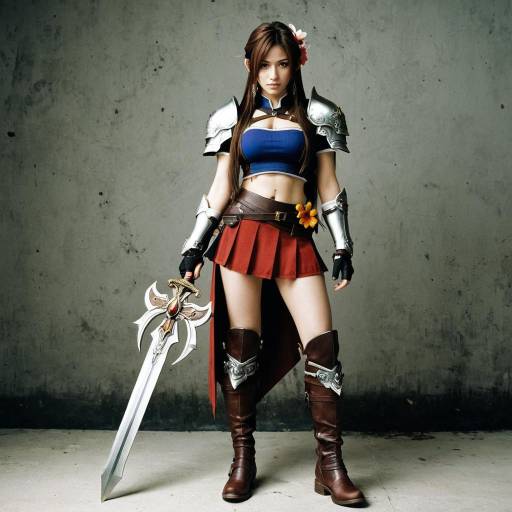 Detailed Tifa Final Fantasy Costume Design