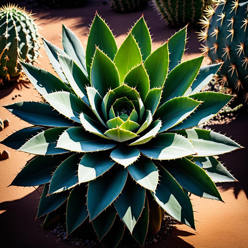 Photorealistic Cactus in Nature Photography