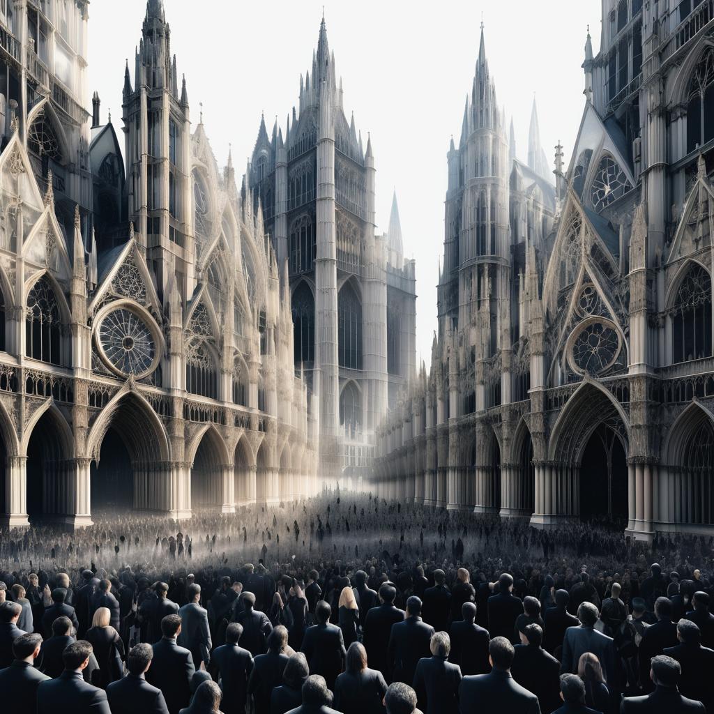 Dynamic Gothic Architecture with Crowds