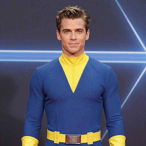 Man in Charles Xavier X-Men Costume