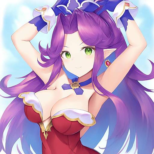 Illustration of Angela (seiken densetsu 3), seiken densetsu in the style of Fal maro