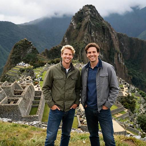 Smiling Friends at Machu Picchu
