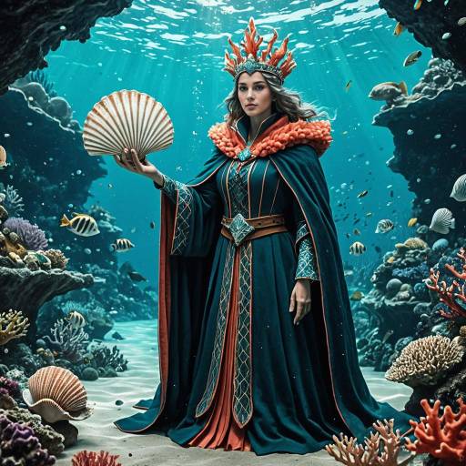 Underwater Sea Mage with Coral Crown