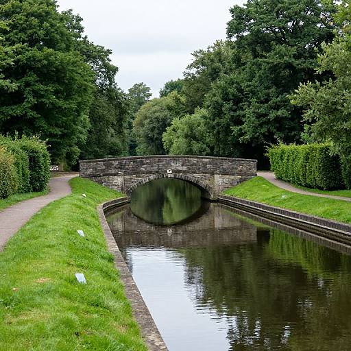 Serene Uppermill Canal Reflections