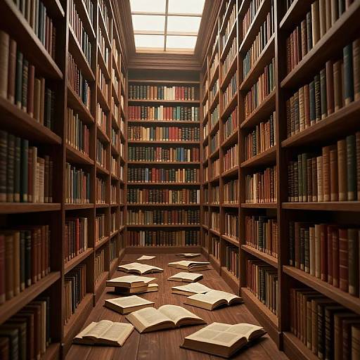 Hauntingly Serene 3D Library Scene