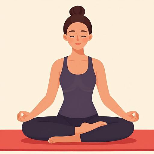 Woman Meditating in Lotus Pose