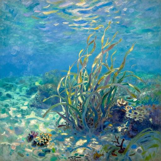 Impressionistic Underwater Coral Reef