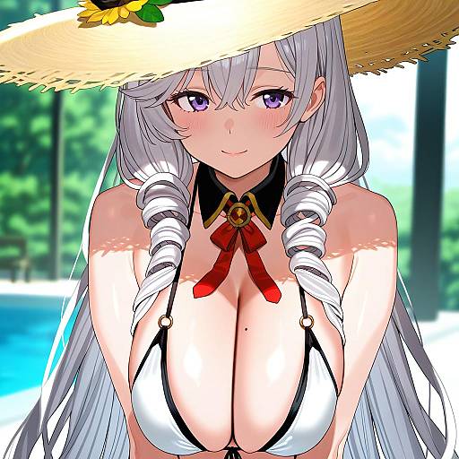 Illustration of Algerie (azur lane), azur lane in the style of Subachi