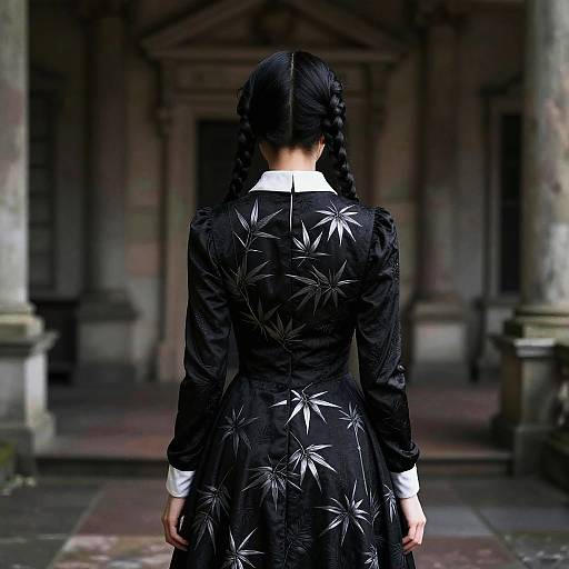 Gothic Woman in Classic Updo