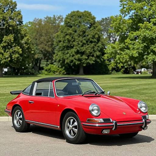 Classic Red 1968 Porsche 912 Targa