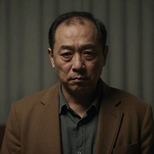 Serious Portrait of Middle-Aged Man