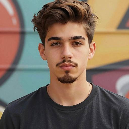 Teenager's Goatee Portrait Digital Art