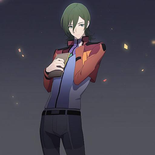 Illustration of Allelujah haptism, gundam in the style of Doremi