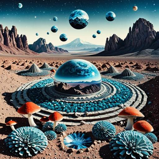Surreal Psychedelic Collage of Nature Surreal Psychedelic Collage of Nature