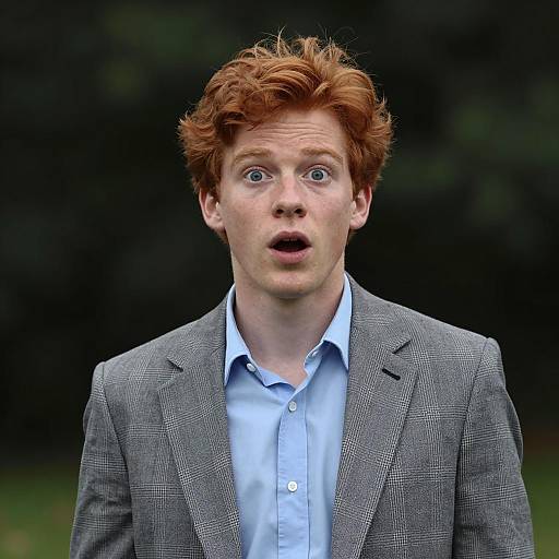 Vibrant Young Man in Outdoor Setting