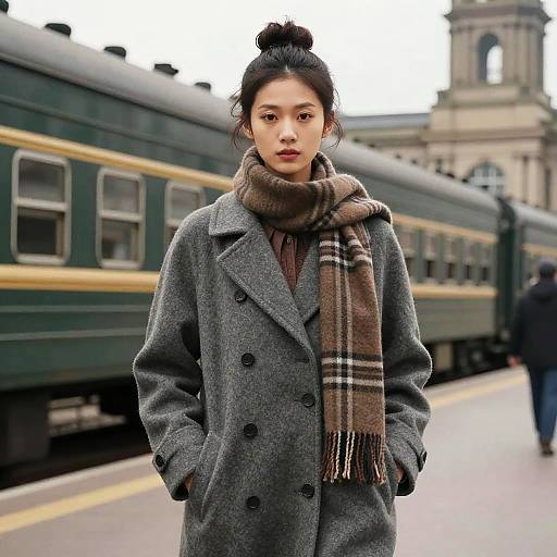 Vintage Fashion at Historic Train Station