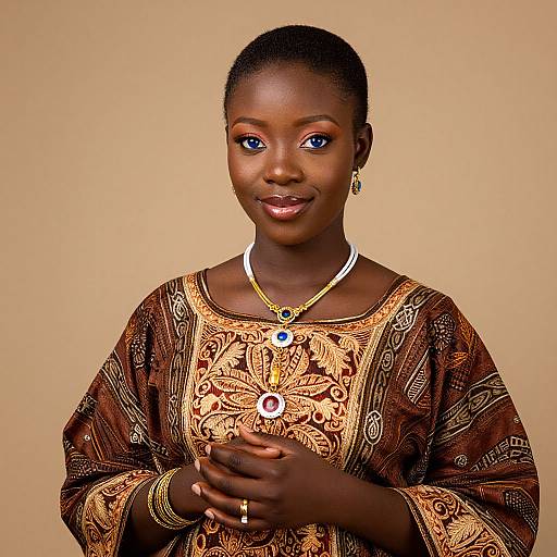 Yoruba Woman in Traditional Attire