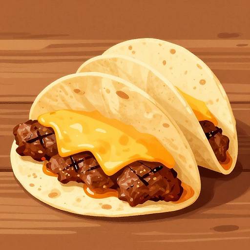 Artistic Gringas Tacos Illustration