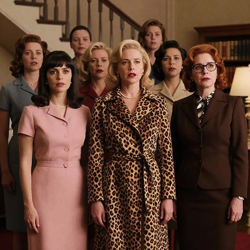 1960s Women in Vintage Attire Group