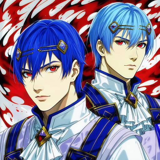 Illustration of Alcryst (fire emblem), fire emblem in the style of Tomohiro kai