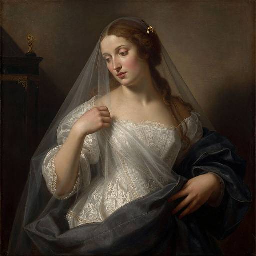 The Veiled Woman by Raphael