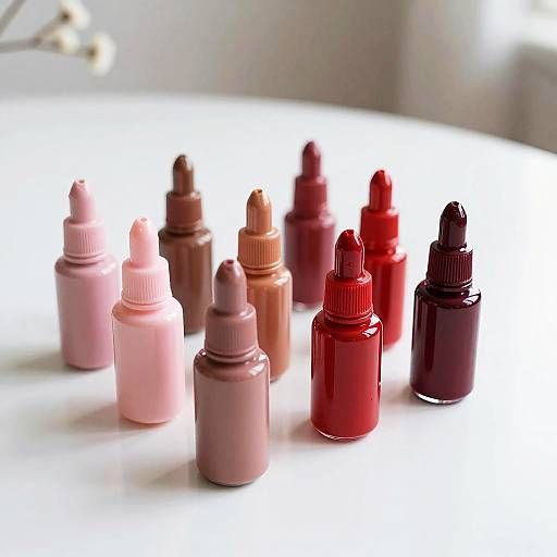 Vibrant Nagellack Bottles Close-Up